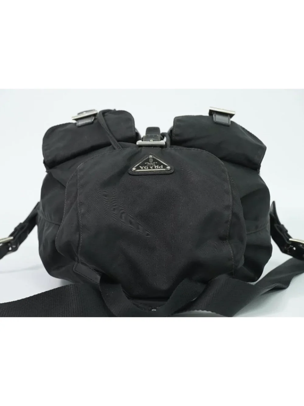 Prada Vela Backpack Nylon Black